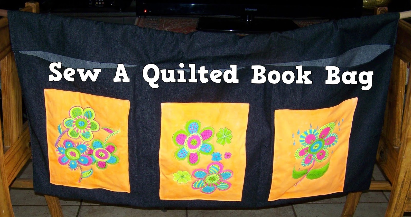 A Pretty Talent Blog Sew A Quilted Book Bag