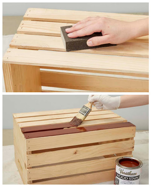 Nuevas ideas para pintar cajas de madera (y reutilizarlas para decorar la  casa) - Decomanitas: Decoración vintage, DIY y reciclaje creativo