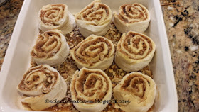 Eclectic Red Barn: Sticky buns ready for the oven