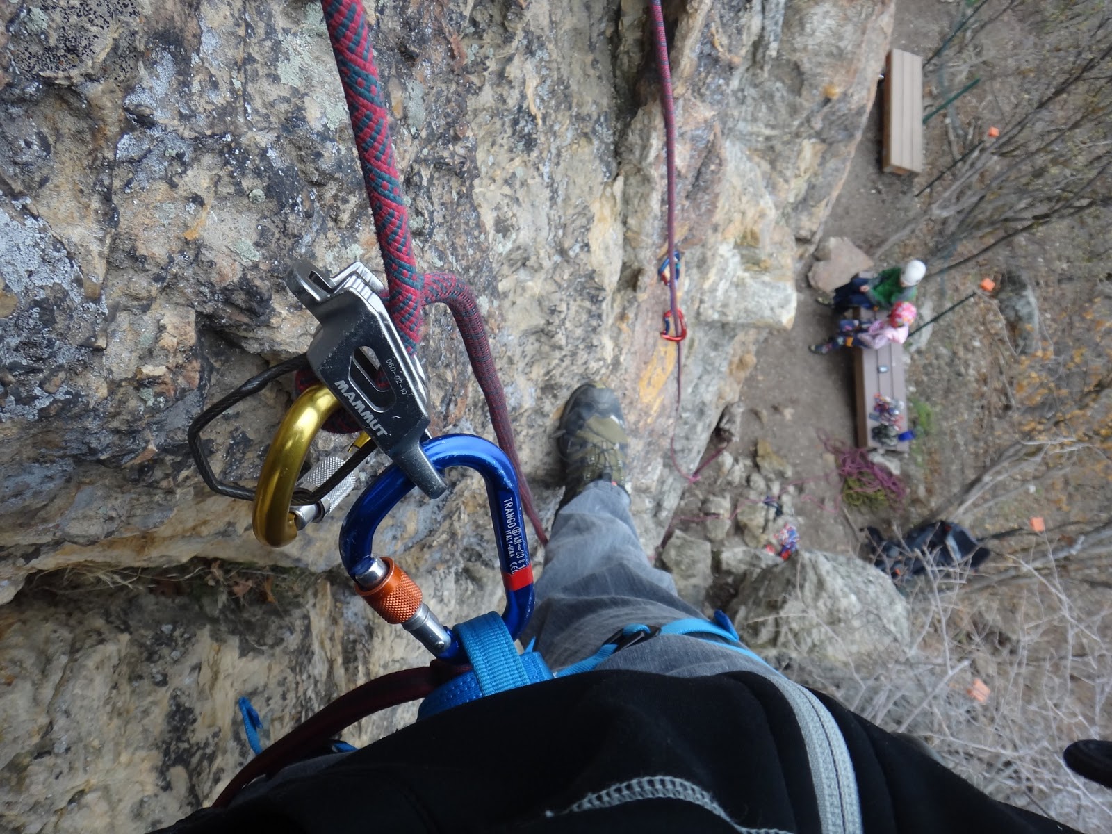 Rope Solo Rock and Ice Climbing Lead Rope Solo on a Mammut BRD