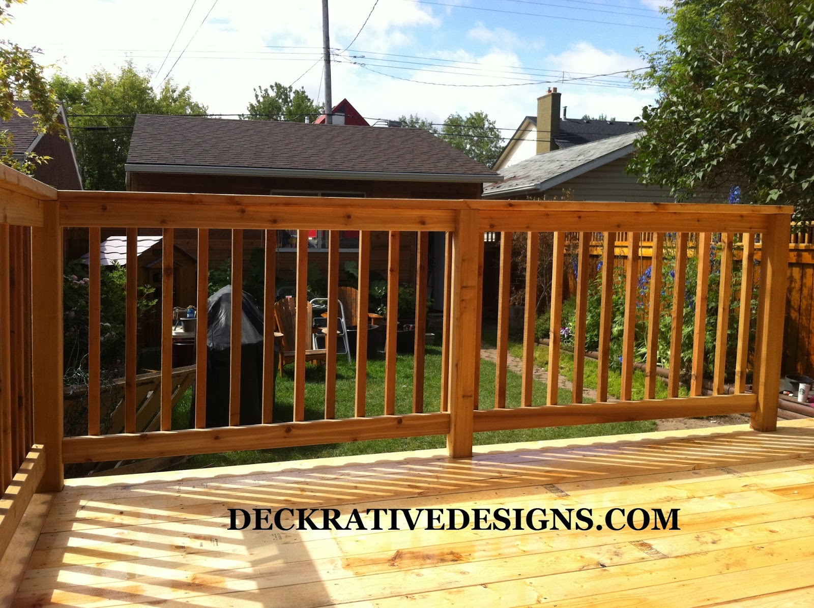 Calgary deck builders Calgary decks Cedar decking designs with 2x2