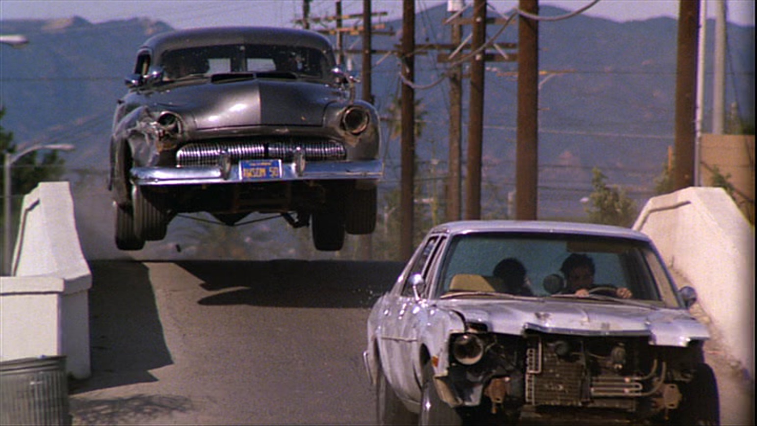 Car chase scene. Mercury 1950 Кобра. Mercury Monterey 1950 Cobra.