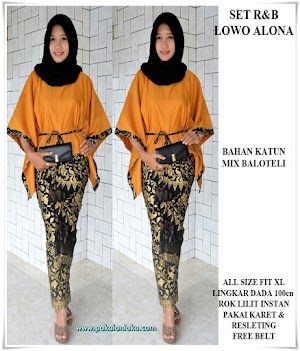 Baju Batik Set RnB Lowo Alona Kuning Tua Baju Batik Set RnB Lowo Alona Kuning Tua