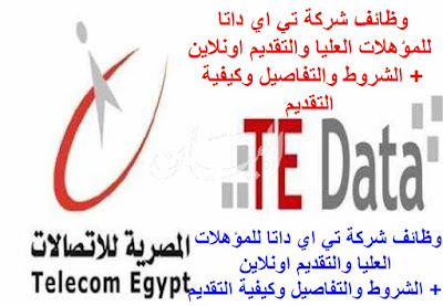 وظائف شركة تي اي داتا  التقديم في وظائف شركة تي اي داتا  وظائف المصرية للاتصالات  TE-Data Jobs 2015 الوظائف المتاحة  تي اي داتا