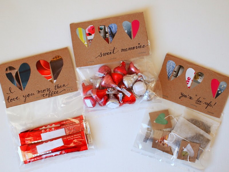 Homemade Valentine gifts - Cute wrapping ideas and small candy boxes
