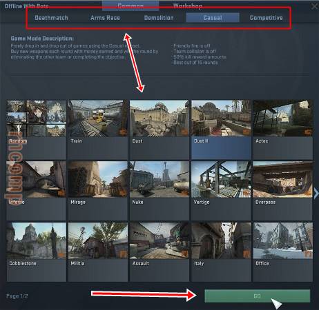 Cara Bermain Multiplayer CS Global Offensive Dengan LAN