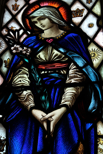 Mary - stained glass window, St. Barnabas, Ottawa