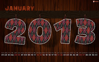 January 2013 Calender Wallpaper 5