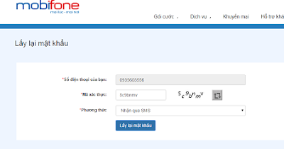 4 bước lấy lại mật khẩu Mobifone Portal 4 bước lấy lại mật khẩu Mobifone Portal