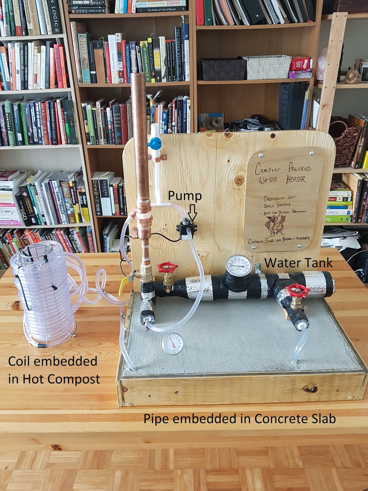 Ecotechnic Inklings Compost Water Heater Tabletop Model