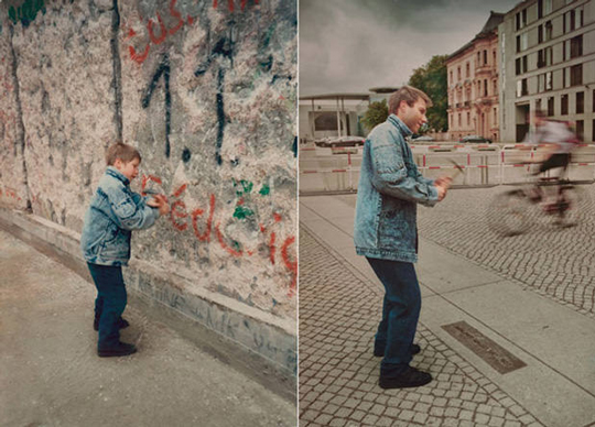 Portraits Mixing Past and Present