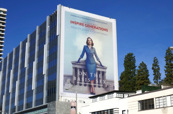 On the Basis of Sex film billboard On the Basis of Sex film billboard