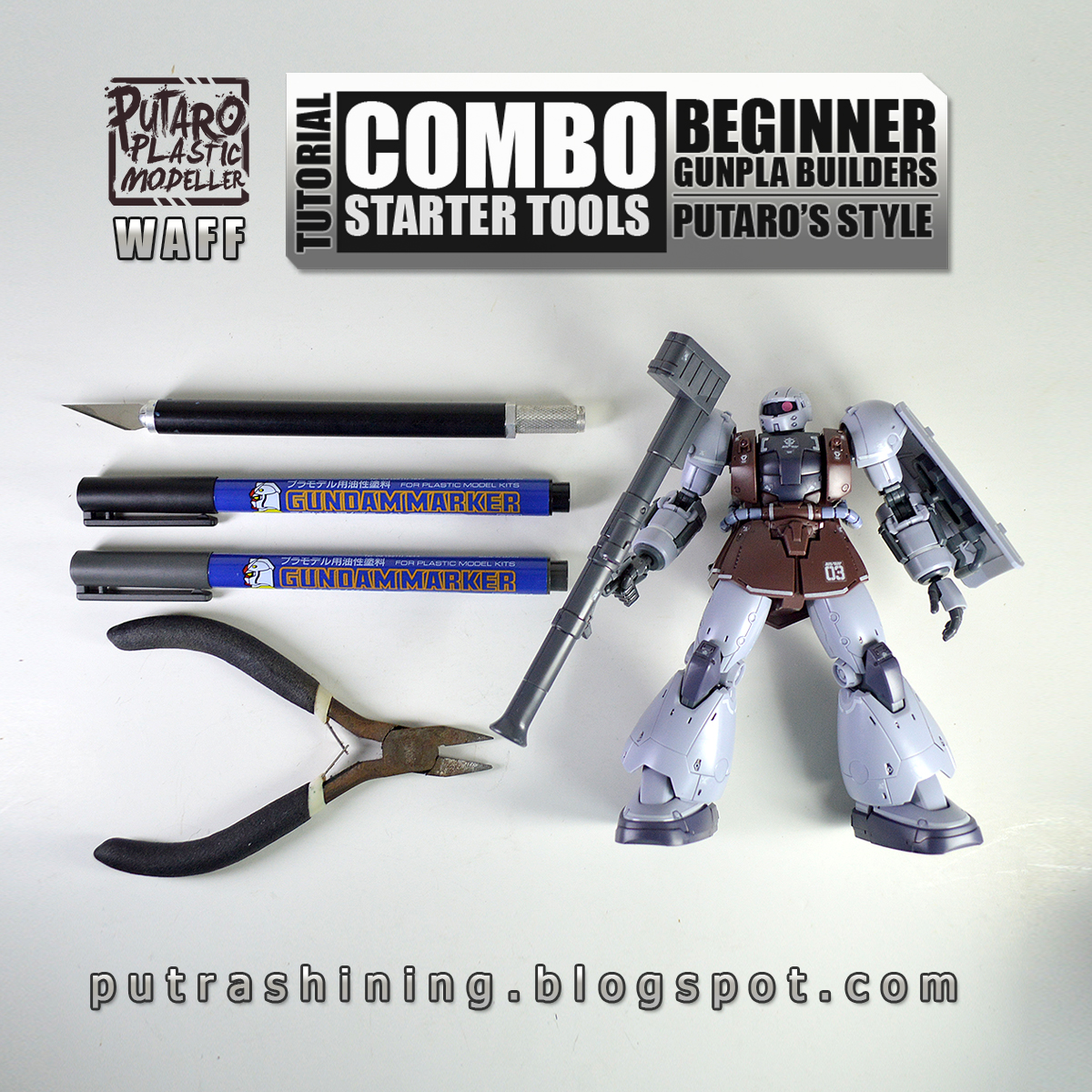 Tutorial: Combo Starter Gunpla Tools for Beginner Putaro Style by Putra  Shining
