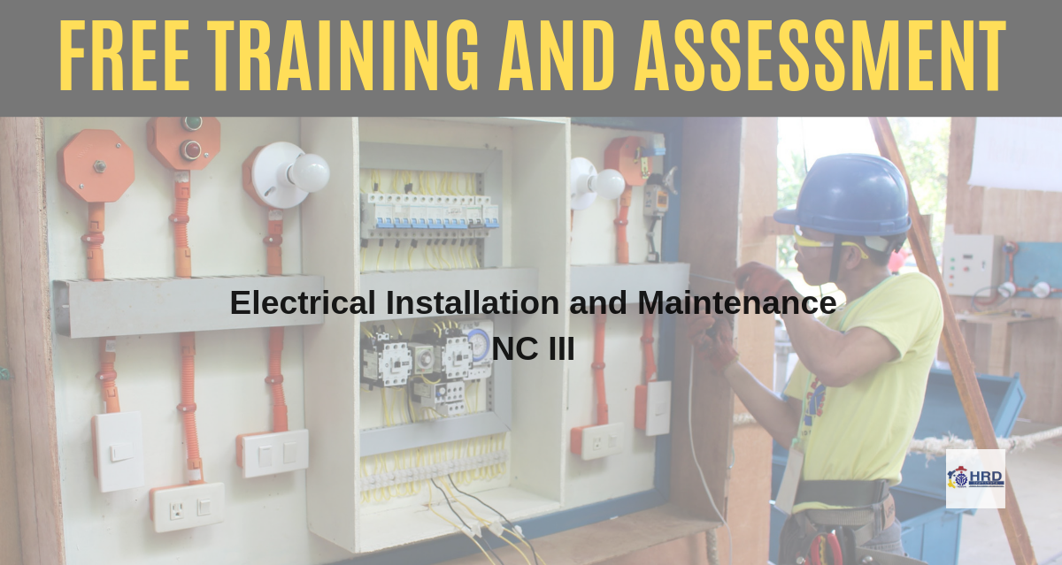 Electrical Installation and Maintenance NC III (FREE TRAINING and