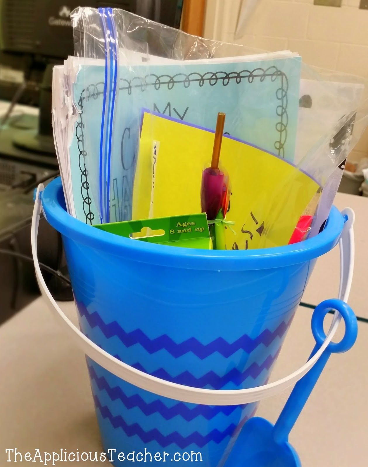 Summer Review Buckets Alternative to Summer Packets