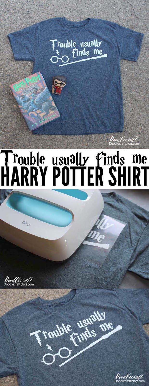 Make a cool Harry Potter shirt in minutes with iron-on vinyl and Cricut