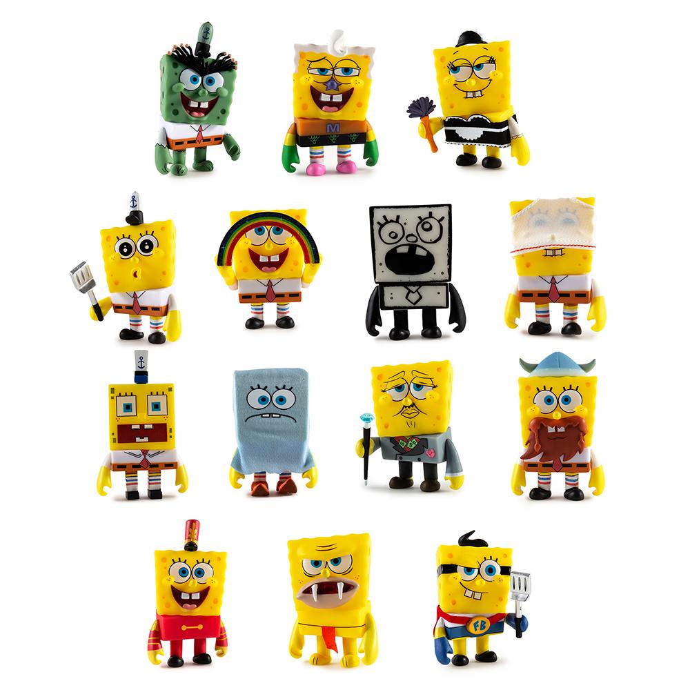 NickALive! Kidrobot Releases 'Many Faces of SpongeBob' Mini Series and