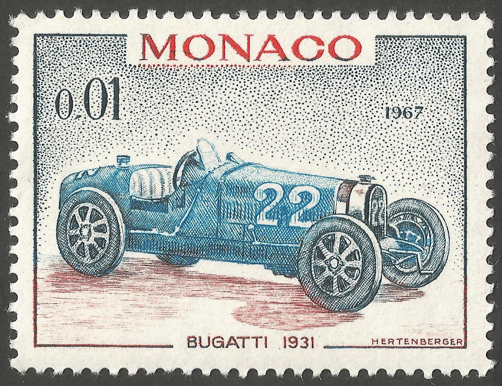 Stamps Stamp Monaco (1967) Bugatti 1931