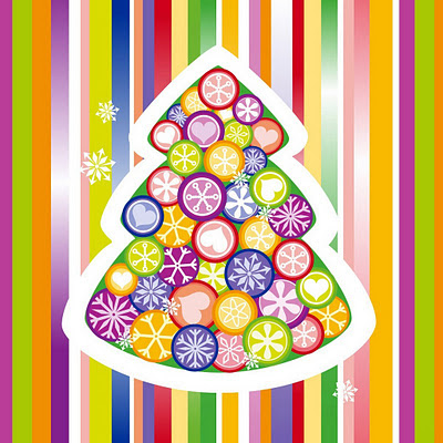 Christmas tree colorful download free wallpapers for Apple iPad