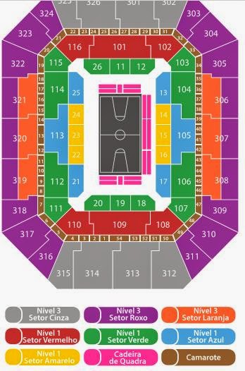 Mapa de asientos hsbc Arena NBA