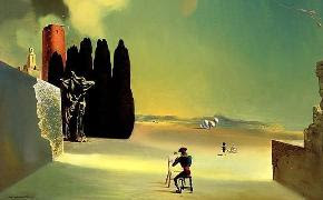 Salvador Dalí "Elementos enigmáticos en un paisaje"