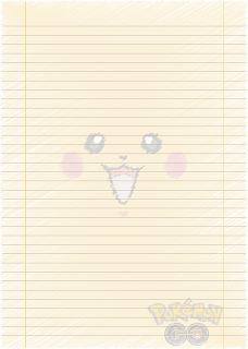 Papel Pautado do Pikachu Pokemon rabiscado PDF para imprimir na folha A4 Papel Pautado do Pikachu Pokemon rabiscado PDF para imprimir na folha A4
