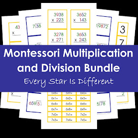 Montessori Multipliction and Division Bundle