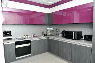 latest modular purple kitchen cabinets design ideas for modern home interiors 2019
