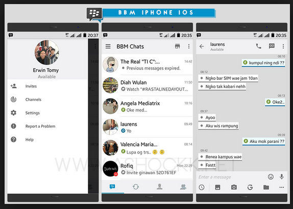 Download BBM Aplikasi BBM Versi Baru For Android Iphone TEMPAT