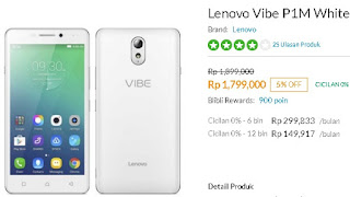 Lenovo Vibe P1m turun harga Lenovo Vibe P1m turun harga