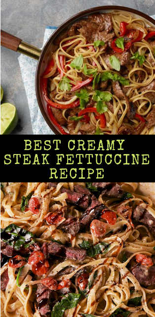 Best Creamy Steak Fettuccine Recipe - Trending Recipes