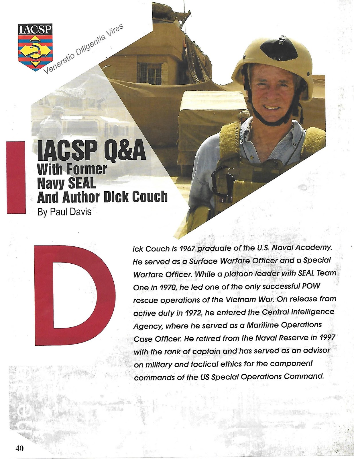 Paul Davis On Crime My Q A With Former Navy Seal And Author Dick