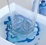 Marbled Glass Ware Marbled Glass Ware