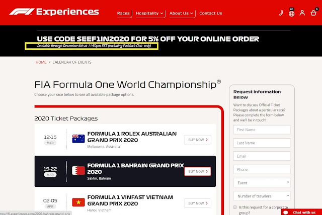 F1 Experiences