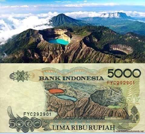 uang 5ribu danau kelimutu tiga warna uang 5ribu danau kelimutu tiga warna