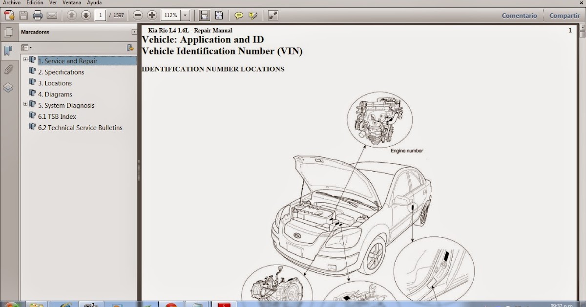 Manuales de Taller de KIA Manual de Taller del KIA RIO motor G4ED 1.6