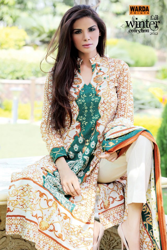 Latest Warda Designer Winter Dress Collection 2012 2013 for Girls - Pak ...