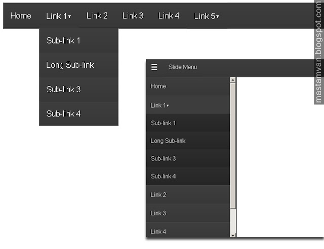 Membuat Menu Bar Drop Down Responsive Tanpa Edit HTML Membuat Menu Bar Drop Down Responsive Tanpa Edit HTML