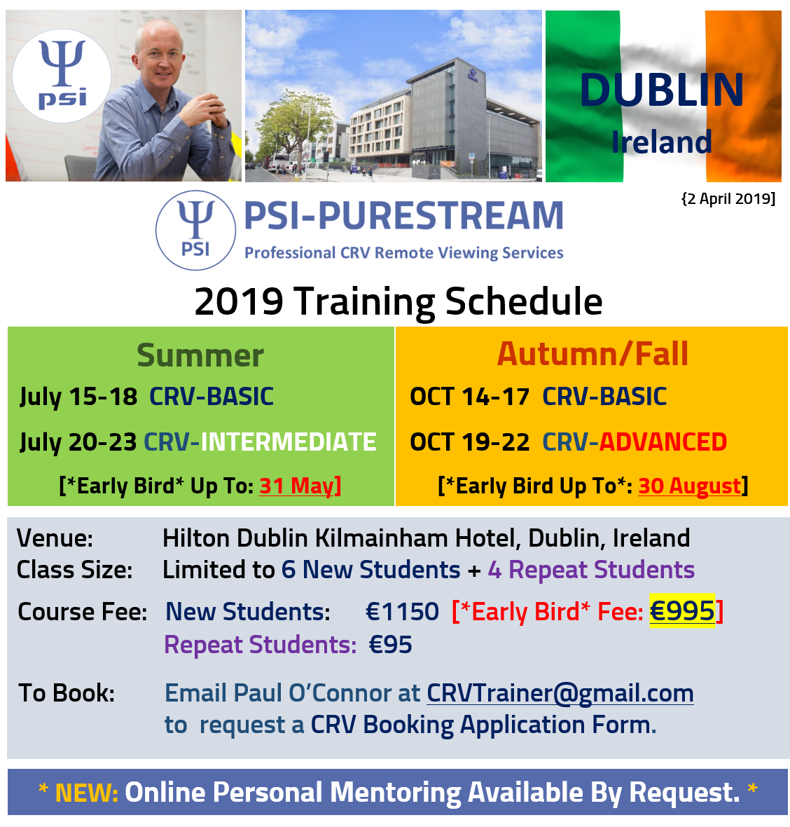 Psi Pure Stream Information 2019 Crv Training Schedule