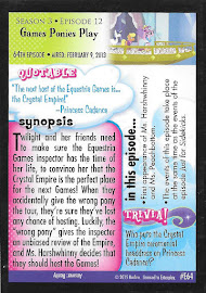 My Little Pony Games Ponies Play Series 3 Trading Card