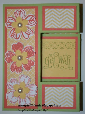 http://stampwithtrude.blogspot.com Stampin' Up! Get Well card by Trude Thoman Flowershop stamp set