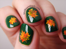 Spellbound Nails: Fall is Here with Maple Leaf Nail Art