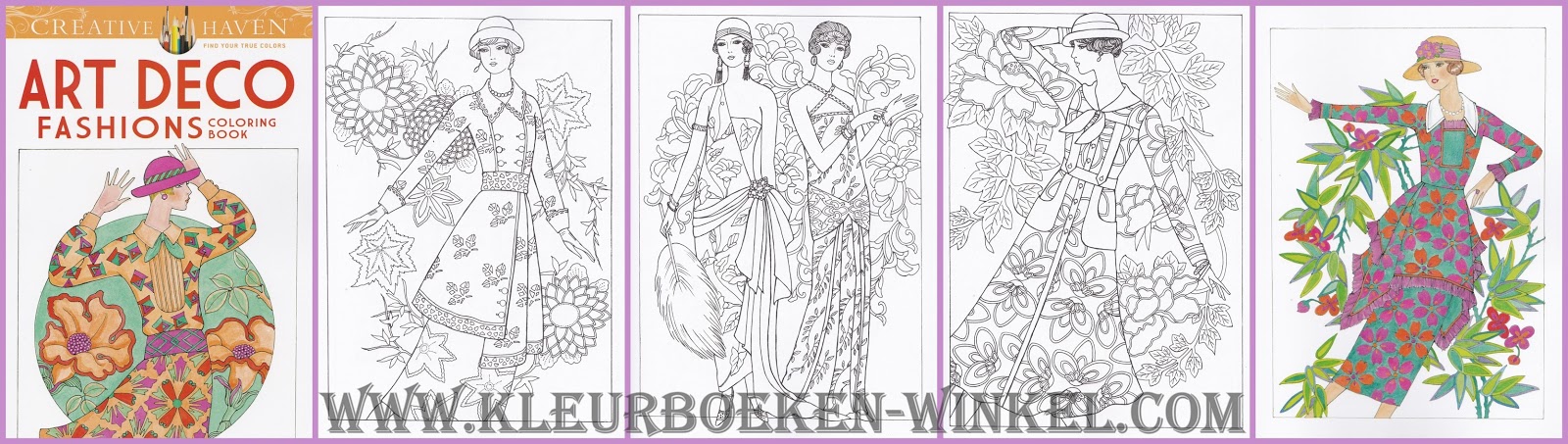 kleurboek art deco fashions kleurboek art deco fashions