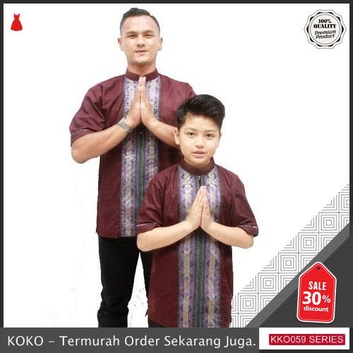 KKO59 XKL660 Koko Ayah Dan Anak Ala Syahiid Couple Model Songket BMGShop