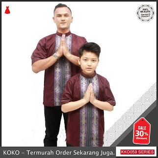 KKO59 XKL660 Koko Ayah Dan Anak Ala Syahiid Couple Model Songket BMGShop