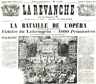 Reseña del éxito de la ópera Lohengrin en París. Reseña del éxito de la ópera Lohengrin en París.
