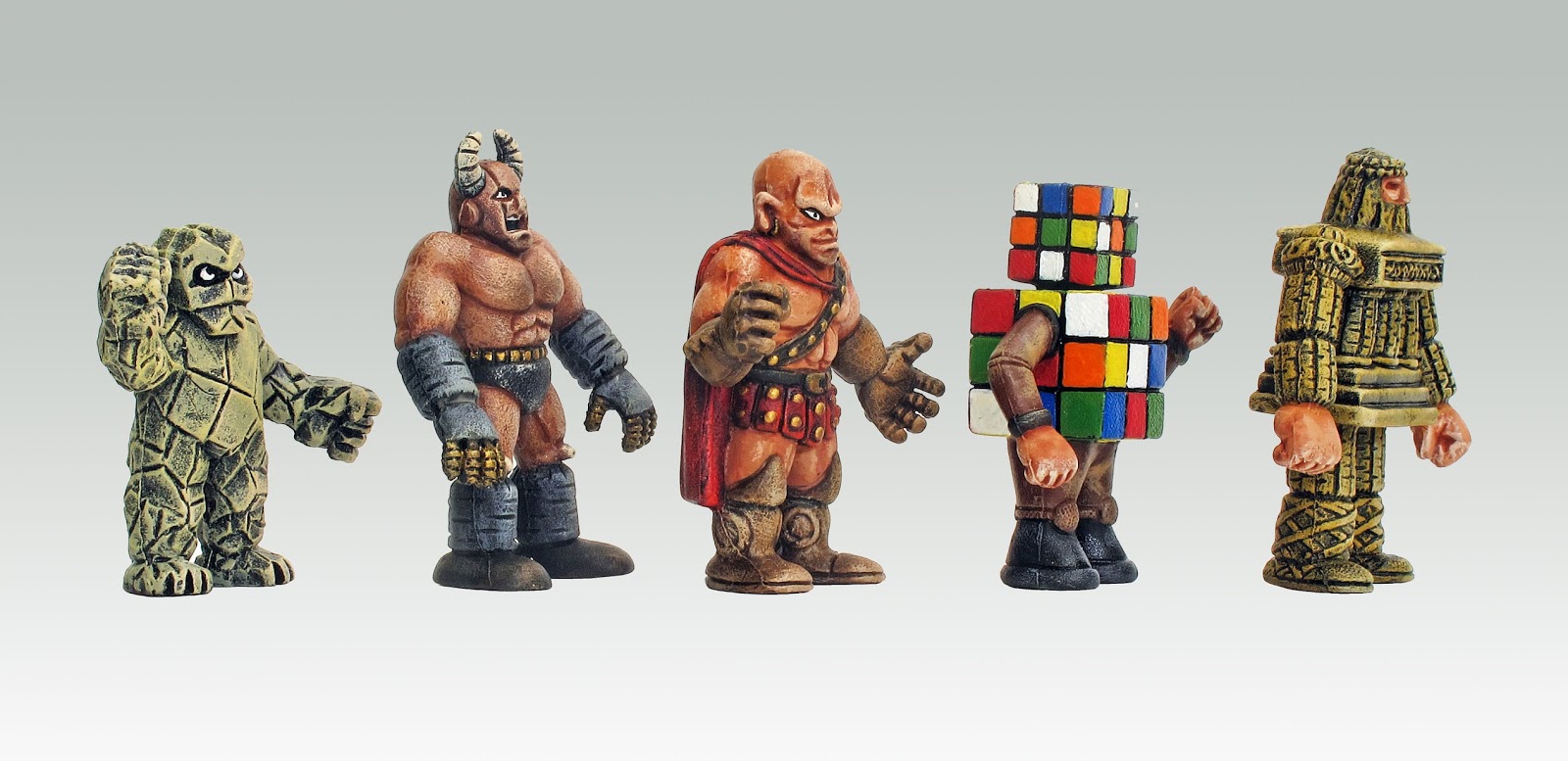 Mike's Painted Miniatures M.U.S.C.L.E. figures