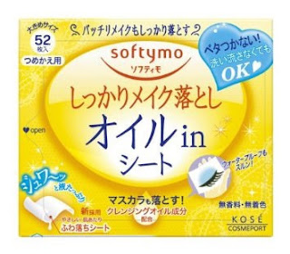 Lenço Demaquilante Softymo Kose Oil in - 52 Lenços
