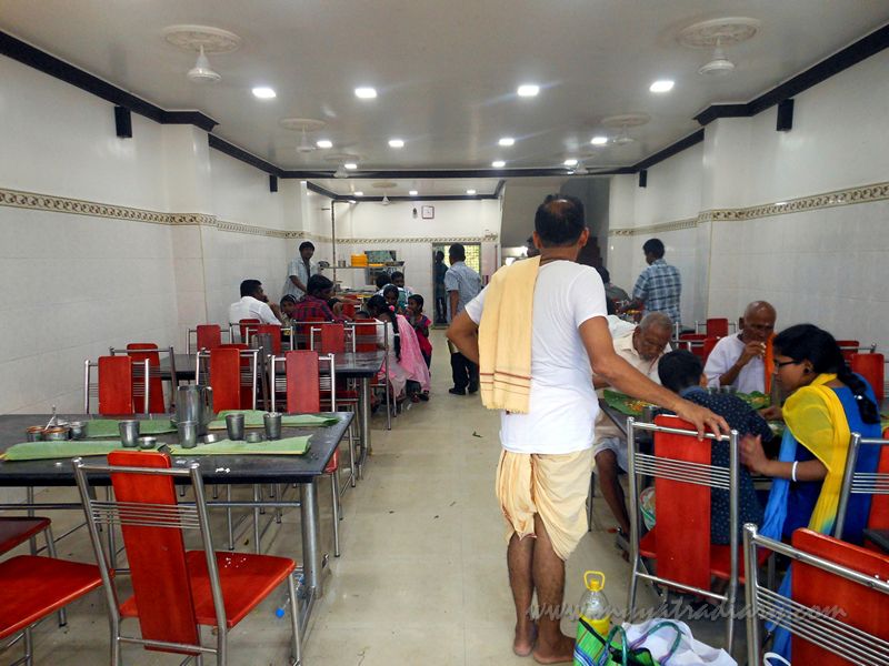 Interiors of Hotel Guru in Rameshwaram, Tamil Nadu