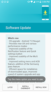 Galaxy S7 Nougat Update